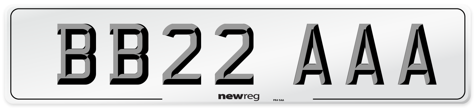 BB22 AAA Number Plate from New Reg